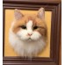 Head Pet Portraits Handmade 3D Dogs Wool Needle Felt Portraits with Wooden Frame | PetsMatter Solid&Bicolor Head Pet Portraits Handmade 3D Dogs Wool Needle Felt Portraits with Wooden Frame | PetsMatter Solid&Bicolor