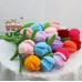 10 PCS * Handmade Pipe Cleaner Fat Tulip Flower Green Leaves Artificial Simulation Flower Indoor Home Desktop Party Wedding Decor